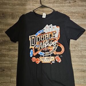 Black Double or Nothing Graphic T-Shirt